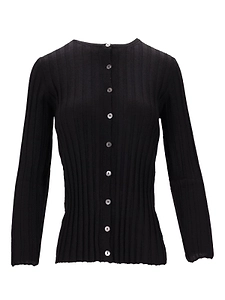 La Rose Long-Sleeved Crewneck Cardigan