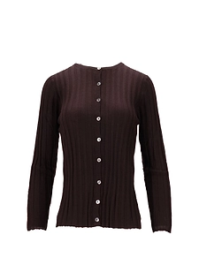 La Rose Long-Sleeved Crewneck Cardigan