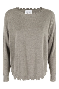 Kujten Mela Frayed Hem Jumper