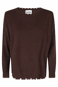 Kujten Mela Distressed Hem Knitted Sweater