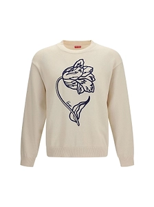 Tulip Detailed Crewneck Jumper