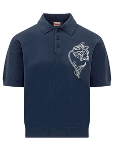 Tulip Embroidered Polo Shirt