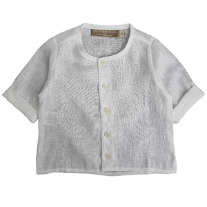 La Stupenderia Band Collar Buttoned Shirt