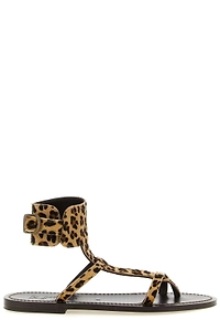 K.Jacques Caravelle Ankle-Strap Flat Sandals