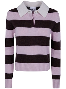 Royce Striped Knitted Polo Jumper