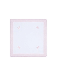 La Stupenderia Bow-Detailed Square Blanket