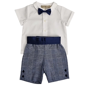 Bow-Tie Detailed Shirt Set