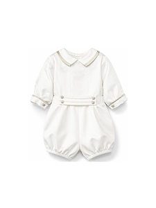 La Stupenderia Button Detailed Long-Sleeved Dungarees