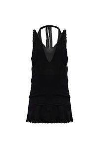 Knwls Deleria Sheer Mini Dress