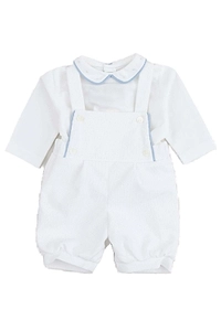 La Stupenderia Crossover-Strap Scalloped-Collar Suit