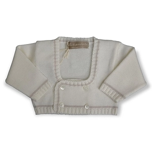 La Stupenderia Double-Breasted Long-Sleeved Cardigan