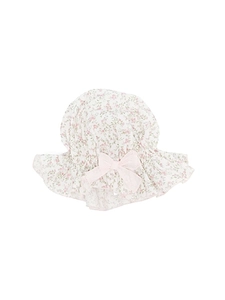 La Stupenderia Floral Printed Bow Detailed Hat
