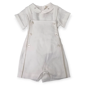 Logo Embroidered Dungarees
