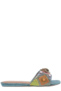 Kurt Geiger London Kensington Jewel Flat Sandals