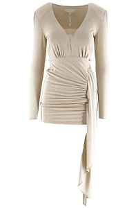 Kocca Ruched V-Neck Dress