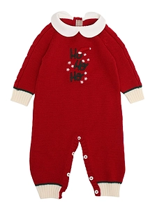 La Stupenderia Peter Pan Collar Knitted Romper