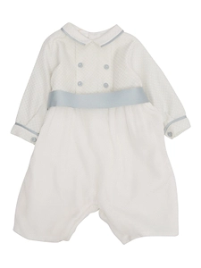 La Stupenderia Peter Pan Collar Long-Sleeved Rompers