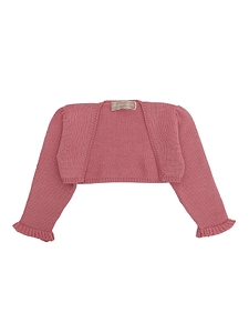 La Stupenderia Ribbed-Trim Cropped Cardigan