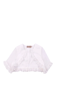 Ruffle-Detailed Cropped Jacket