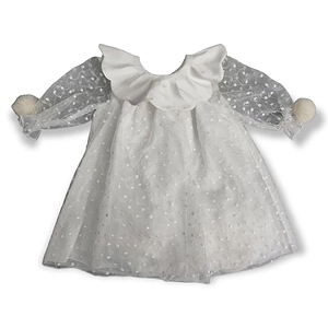 La Stupenderia Ruffled Detailed Long-Sleeved Dress
