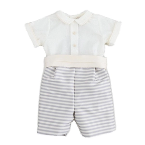 La Stupenderia Striped Panelled Trouser Set