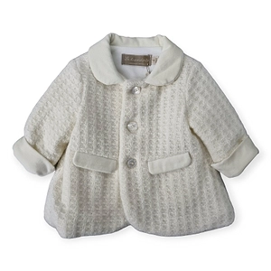 La Stupenderia Straight Hem Buttoned Knitted Coat