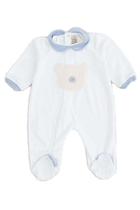 La Stupenderia Teddy Bear-Motif Straight-Leg Pajamas