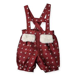 La Stupenderia Teddy Bear-Printed Elasticated Waist Shorts