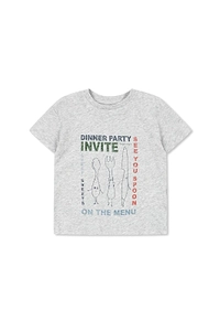 Famo Dinner Party Print T-Shirt