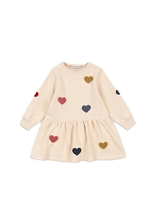 Konges Slojd Heart Appliqué Dress