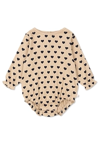 Heart Print Bodysuit