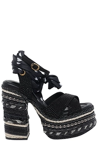 Kurt Geiger London Chelsea Scarf Platform Sandals