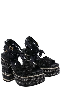 Kurt Geiger London Chelsea Scarf Platform Sandals