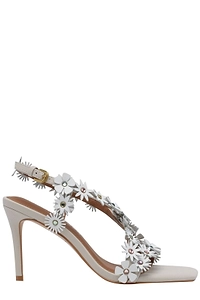 Kurt Geiger London Flower Embellished Heeled Sandals