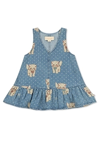 Konges Slojd Magot Printed Ruffle Dress
