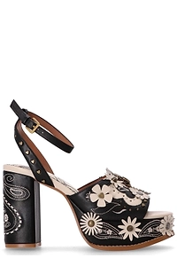 Kurt Geiger London Flower Western Platform Sandals
