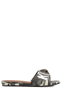 Kurt Geiger London Kensington Camouflage Flat Sandals