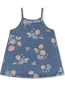Magot Strap Printed Dress