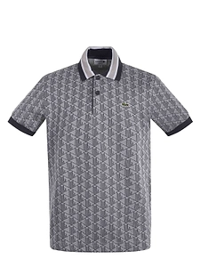 Lacoste Monogram Jacquard Classic Fit Polo Shirt