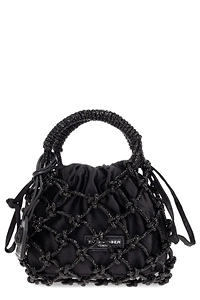 Kurt Geiger Macrame Drawstring Small Top Handle Bag