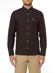 Lacoste Logo-Embroidered Button-Up Shirt