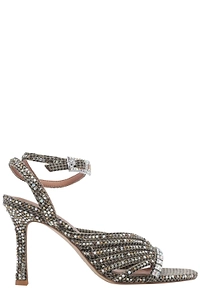 Kurt Geiger Multi Strap Crystal Heeled Sandals
