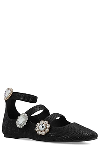 Kurt Geiger Ornate Gladiator Strap Ballet Flats