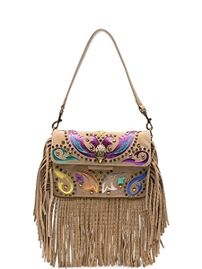 Kurt Geiger Oxford Fringe Studded Shoulder Bag