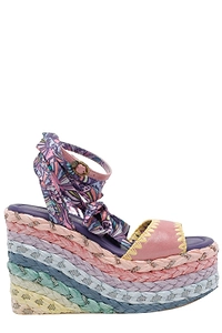 Kurt Geiger London Scarf Wedge Heeled Sandals