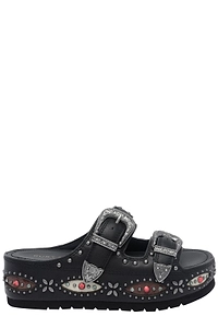 Kurt Geiger Studded Buckle Platform Sandals