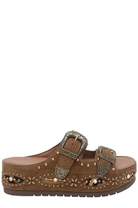 Kurt Geiger Studded Platform Buckle Sandals