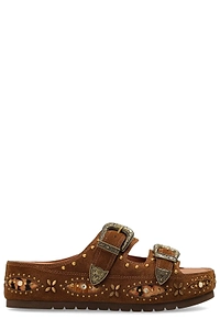 Kurt Geiger Western Buckle Flatform Sandals
