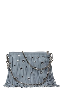 La Carrie Night Edition Fringe-Detail Chain-Link Shoulder Bag