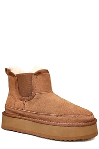 La Conte Platform Shearling Ankle Boots